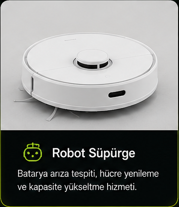 Robot süpürge batarya pil değişimi